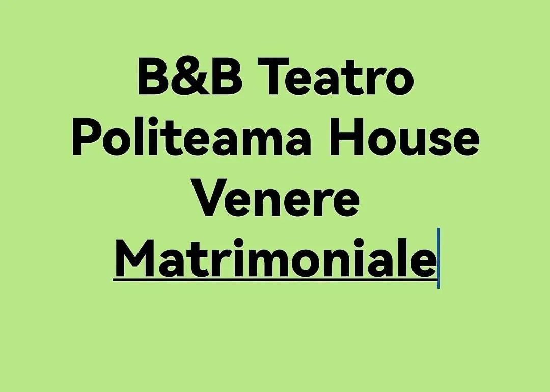 Palermo Centro Venere Bed & Breakfast